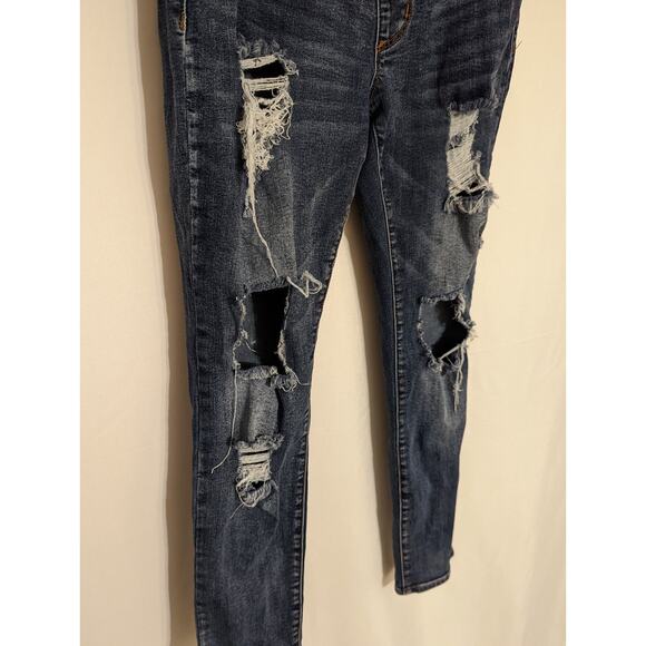 Song maternity distressed denim jeans women's size medium (C23) - Picture 2 of 9